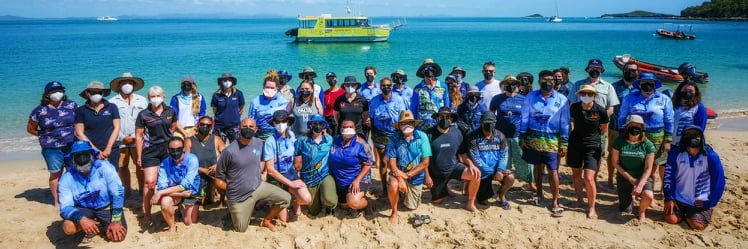 Scientists and Traditional Custodians brought together on ‘floating lab’ for Great Barrier Reef coral spawning 
